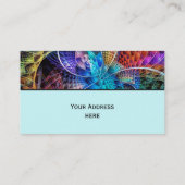 Abstracte Apophysis Fractal X + jouw tekst Visitekaartje (Achterkant)