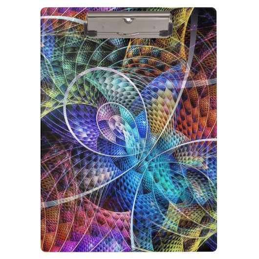 Abstracte Apophysis Fractal X Klembord (Voorkant)