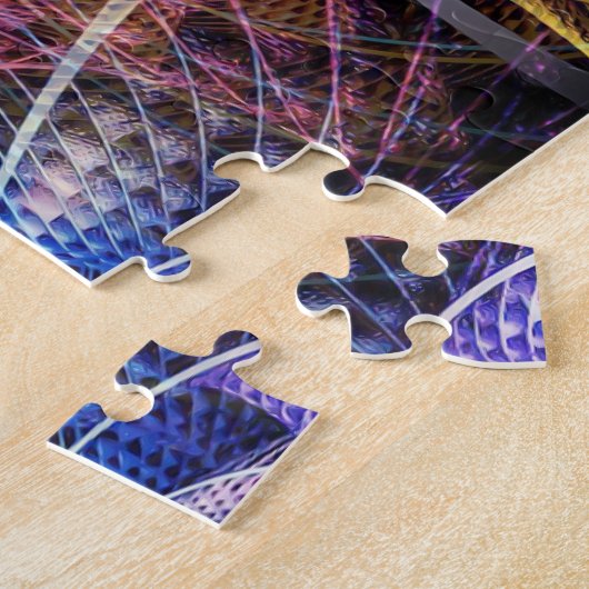 Abstracte Apophysis Fractal X Legpuzzel (Zijkant)