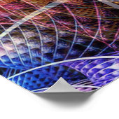 Abstracte Apophysis Fractal X Poster (Hoek)