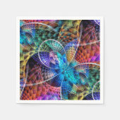 Abstracte Apophysis Fractal X Servetten (Voorkant)