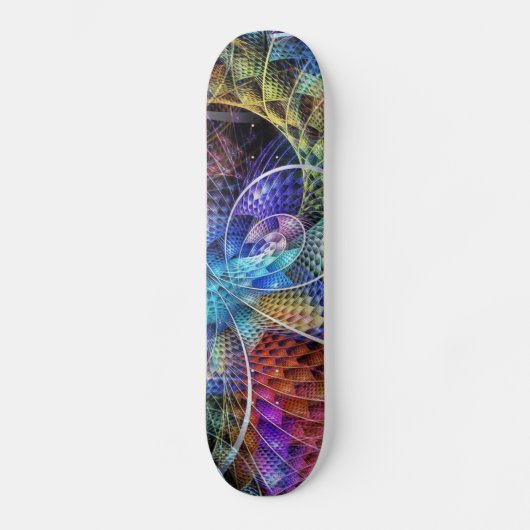 Abstracte Apophysis Fractal X Skateboard (Voorkant)