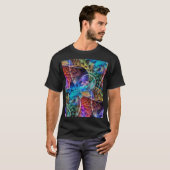 Abstracte Apophysis Fractal X T-shirt (Voorkant volledig)