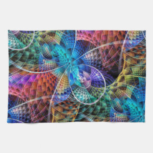 Abstracte Apophysis Fractal X Theedoek
