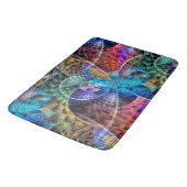 Abstracte Apophysis Fractal X + uw ideeën Badmat (Gekanteld)