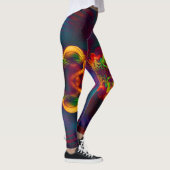 Abstracte Apophysis Fractal XI Leggings (Rechts)