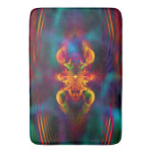 Abstracte Apophysis Fractal XI + uw ideeën Badmat (Voorkant Verticaal)