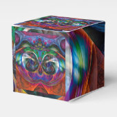 Abstracte Apophysis Owl I Bedankdoosjes (Voorkant Zijde)