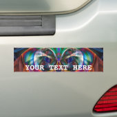 Abstracte Apophysis Owl I Bumpersticker (Op auto)