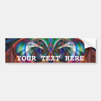 Abstracte Apophysis Owl I Bumpersticker