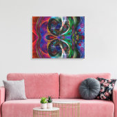 Abstracte Apophysis Owl I Canvas Afdruk (Insitu (Woonkamer))