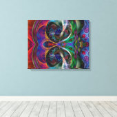 Abstracte Apophysis Owl I Canvas Afdruk (Insitu (Houten vloer))