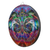 Abstracte Apophysis Owl I Dartbord (Voorkant Rechts)