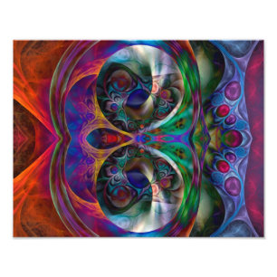 Abstracte Apophysis Owl I Foto Afdruk