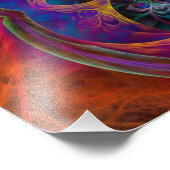 Abstracte Apophysis Owl I Foto Afdruk (Hoek)