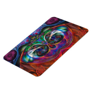 Abstracte Apophysis Owl I Magneet