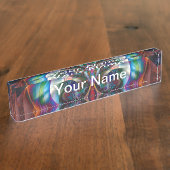 Abstracte Apophysis Owl I Naambordje (Zijkant)