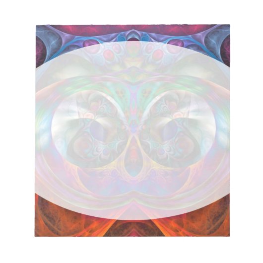 Abstracte Apophysis Owl I Notitieblok (Voorkant)