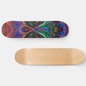 Abstracte Apophysis Owl I Persoonlijk Skateboard (Horizontaal)