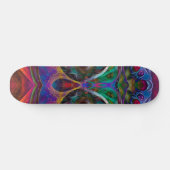 Abstracte Apophysis Owl I Persoonlijk Skateboard (Horizontaal)