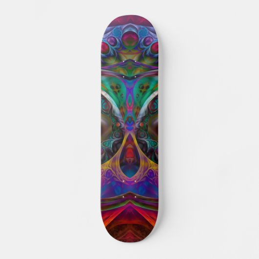 Abstracte Apophysis Owl I Persoonlijk Skateboard (Voorkant)