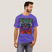 Abstracte Apophysis Owl I T-shirt (Voorkant volledig)