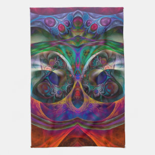 Abstracte Apophysis Owl I Theedoek