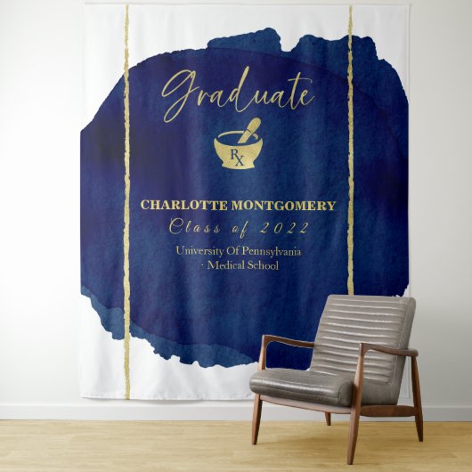 Abstracte apotheek School Afstuderen Achtergrond Wandkleed (In situ)