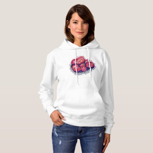 Abstracte Appels Hoodie (Voorkant volledig)