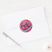 Abstracte Appels Ronde Sticker (Envelop)