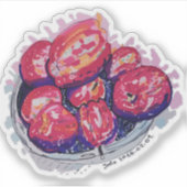 Abstracte Appels Sticker (Voorkant)