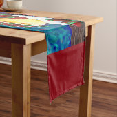 Abstracte Apple Table Runner Korte Tafelloper (Voorbeeld)