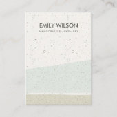 ABSTRACTE AQUA CERAMIC WAVES EARING DISPLAY LOGO VISITEKAARTJE (Voorkant)