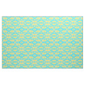 Abstracte Aqua en Geel Stof (Yard (91,4 cm))