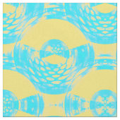 Abstracte Aqua en Geel Stof (Close Up)