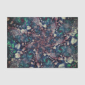 Abstracte Aqua Fractal 36 Achtergrond Tissuepapier (Voorkant)