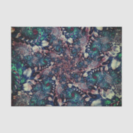 Abstracte Aqua Fractal 36 Achtergrond Tissuepapier