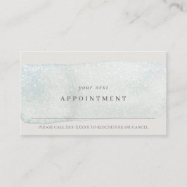 Abstracte Aqua Silver Stoke Waterverf Benoeming Visitekaartje