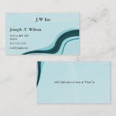 abstracte aqua-Visitekaartjes Visitekaartje (Voorkant / Achterkant)