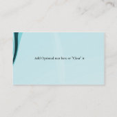 abstracte aqua-Visitekaartjes Visitekaartje (Achterkant)