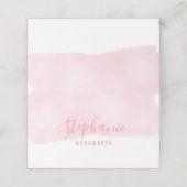 Abstracte aquarel Blush roze plaats kaart Plaatskaartje (Buitenkant ongevouwen)