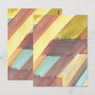 Abstracte Aquarel Geometrische Achtergrond Briefkaart