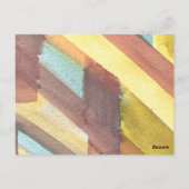Abstracte Aquarel Geometrische Achtergrond Briefkaart (Achterkant)