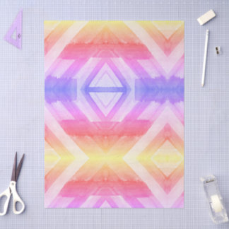 Abstracte Aquarel Geometrische Achtergrond Inpakpa Tissuepapier