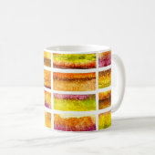 Abstracte aquarel herfstlandschap kleuren koffiemok (Voorkant rechts)