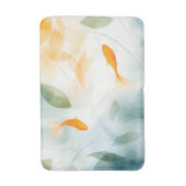 Abstracte Aquarel Koi Vis Sereniteit Badmat (Voorkant Verticaal)