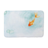 Abstracte Aquarel Koi Vis Sereniteit Badmat (Voorkant)