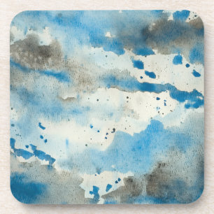 abstracte aquarel onderzetter