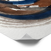 Abstracte Arabische kalligrafiekunst Poster (Hoek)