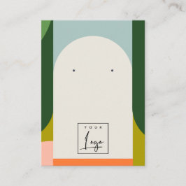 Abstracte Arch Retro Colorful Logo Earning Holder Visitekaartje